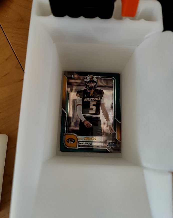 2025 Bowman Chrome University #19 Matt Zollers — front
