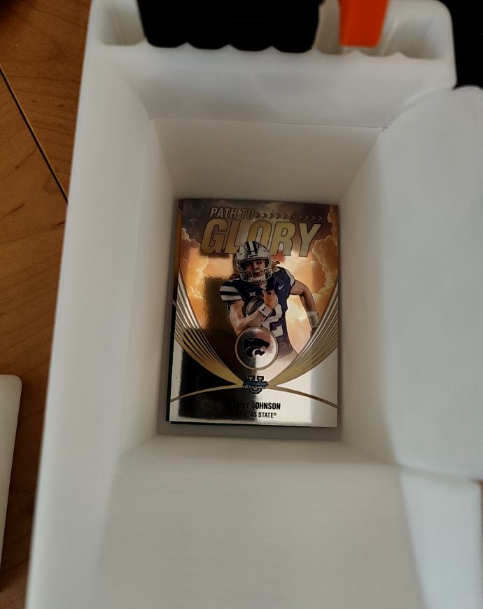 2025 Bowman Chrome University #PG-11 Avery Johnson Path to Glory Kansas State — front
