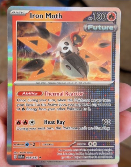 2023 Pokémon Scarlet & Violet Paradox Rift #028 Iron Moth — front