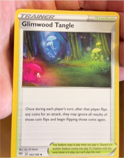 2020 Pokémon Darkness Ablaze #162 Glimwood Tangle — front