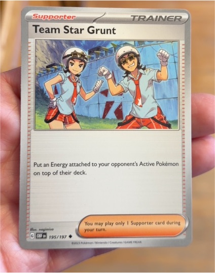 2023 Pokémon Scarlet & Violet Obsidian Flames #195 Team Star Grunt — front