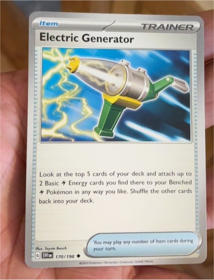 2023 Scarlet & Violet Base Set #170 Electric Generator — front