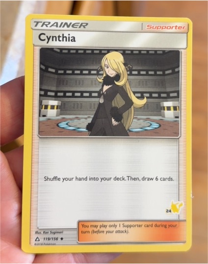 2018 Pokémon Sun & Moon Ultra Prism #119 Cynthia — front