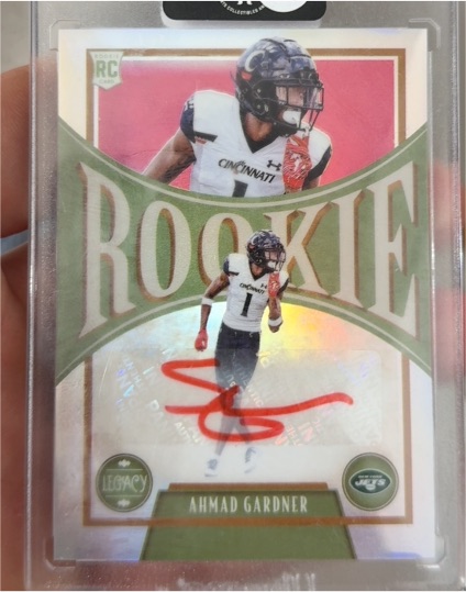 2022 Panini Legacy #191 Ahmad Gardner Rookie — front