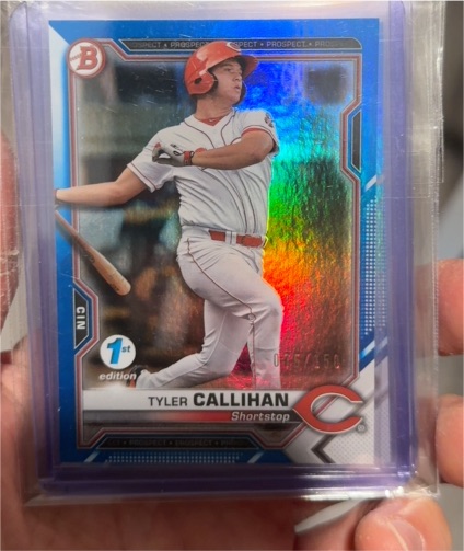 2021 Bowman 1st Edition #BFE-91 Tyler Callihan — front