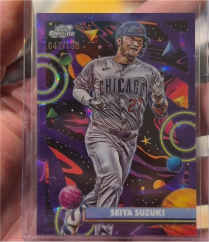 2025 Topps Chrome Cosmic #135 Seiya Suzuki — front