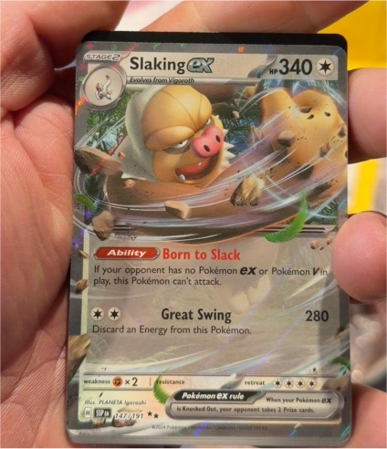 2024 Pokémon TCG Surging Sparks #147 Slaking ex — front