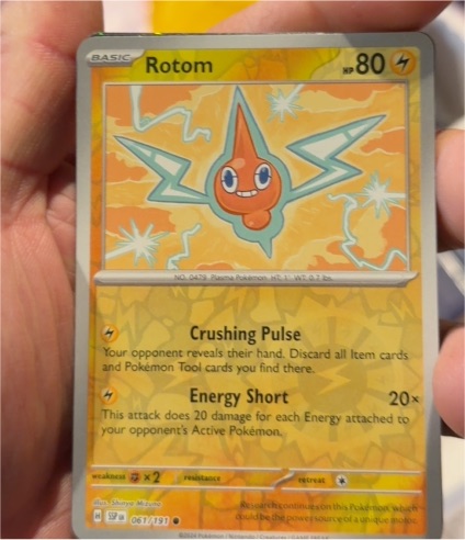 2024 Pokémon SV08: Surging Sparks #061 Rotom — front