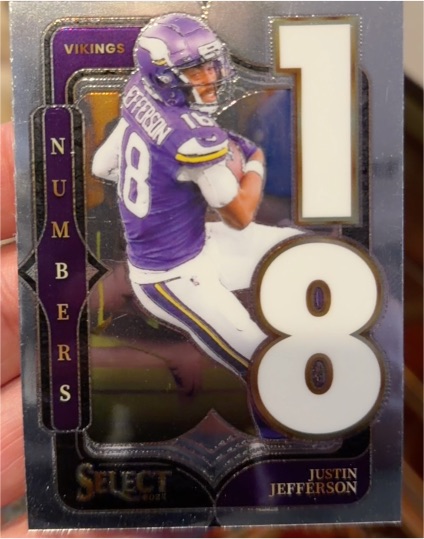 2024 Panini Select #1 Justin Jefferson Select Numbers — front