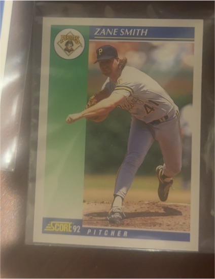 1992 Score #493 Zane Smith — front
