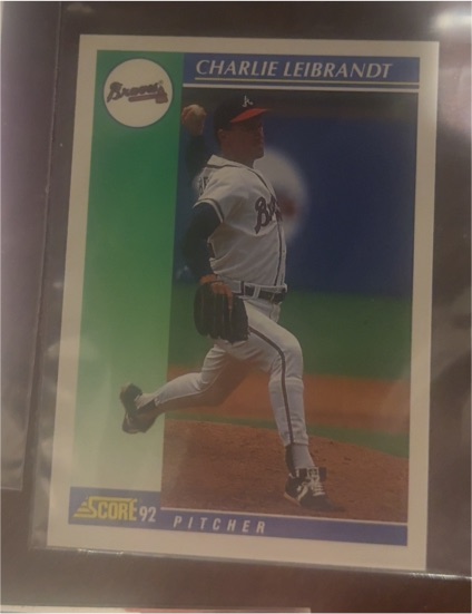 1992 Score #105 Charlie Leibrandt — front
