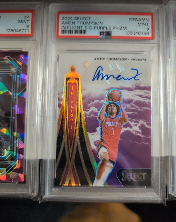 2024 Panini Select In Flight Signatures Amen Thompson #IFS-AMN — front