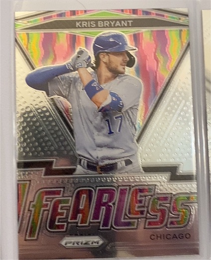 2021 Panini Prizm Fearless #FR-12 Kris Bryant — front