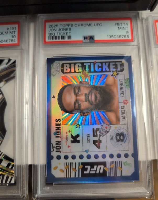 2025 Topps Chrome UFC #BTT4 Jon Jones Big Ticket — front