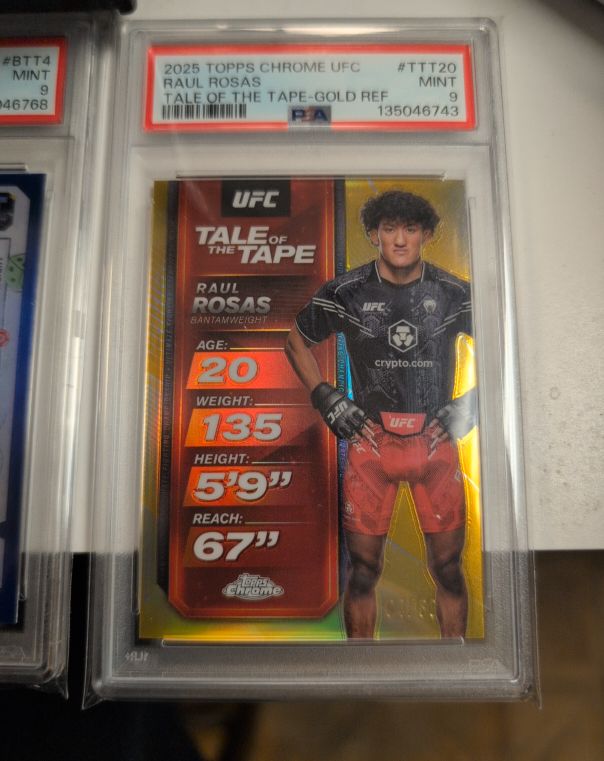 2025 Topps Chrome UFC #TTT-20 Raul Rosas Jr. Tale of the Tape — front