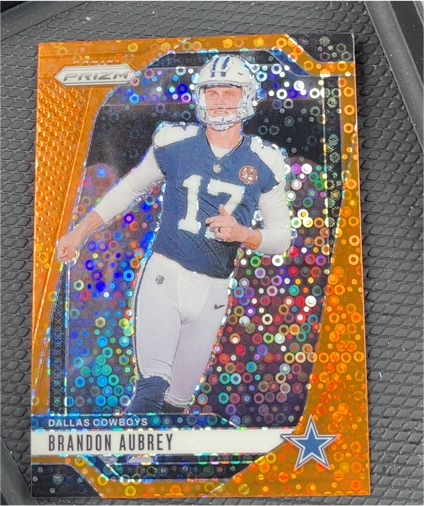 2024 Panini Prizm #79 Brandon Aubrey Orange Disco Prizm — front