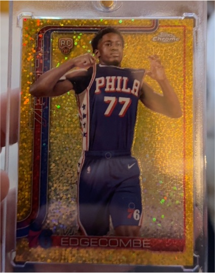 2025-26 Topps Chrome #77 VJ Edgecombe — front