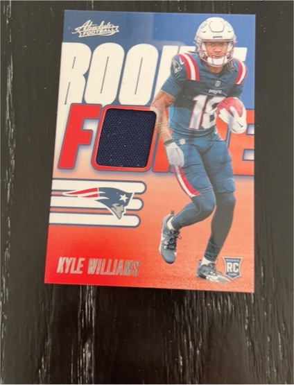 2025 Panini Absolute #RF-KWS Kyle Williams Rookie Force Patch — front