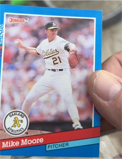 1991 Donruss #161 Mike Moore — front