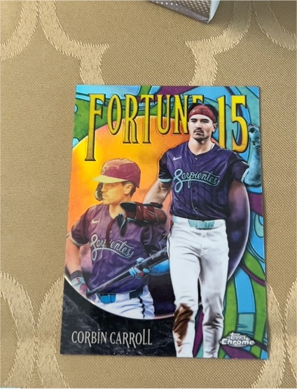 2025 Topps Chrome Update #F15-15 Corbin Carroll Fortune 15 — front