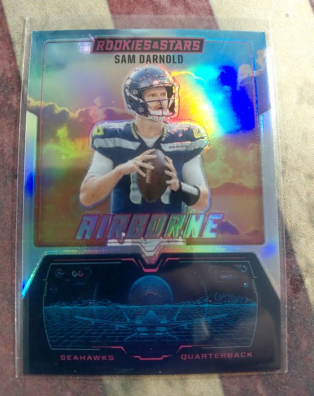 2025 Panini Rookies & Stars #19 Sam Darnold Airborne — front