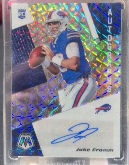2020 Panini Mosaic #RA42 Jake Fromm Rookie Autographs — front