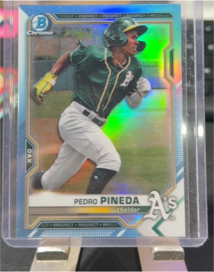 2021 Bowman Draft Chrome #BDC-65 Pedro Pineda — front