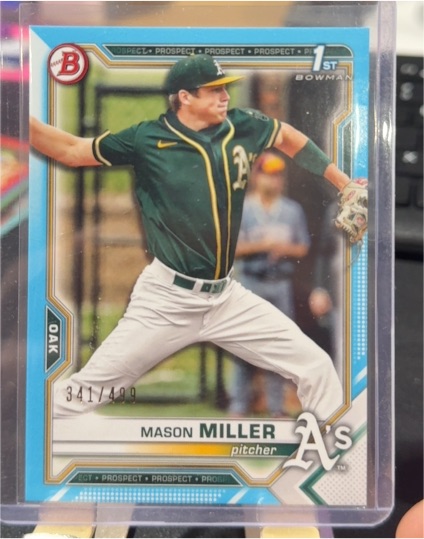 2021 Bowman Draft #BD-85 Mason Miller — front