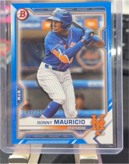 2021 Bowman #BP-23 Ronny Mauricio — front