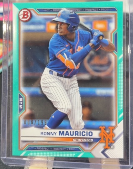 2021 Bowman Draft Chrome #BDC-52 Ronny Mauricio — front