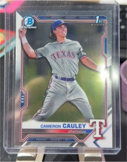 2021 Bowman Draft Chrome #BDC-192 Cameron Cauley — front