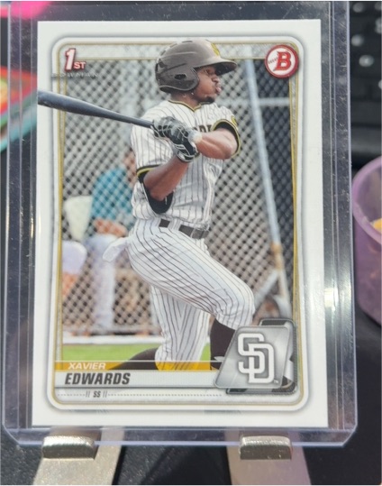 2020 Bowman #BP-10 Xavier Edwards — front