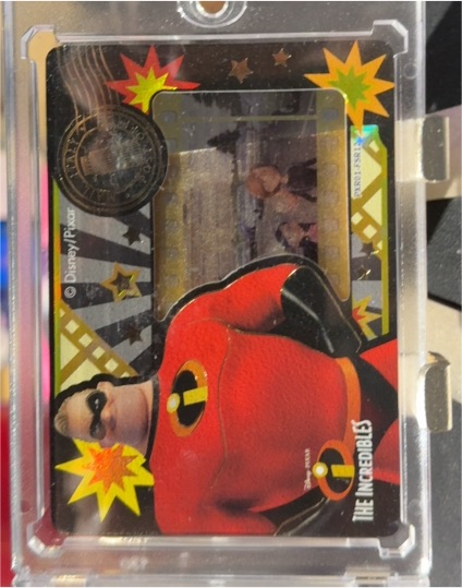 2023 Card Fun Disney Pixar Oscar Honors Mr. Incredible Film Transparency Flash — front