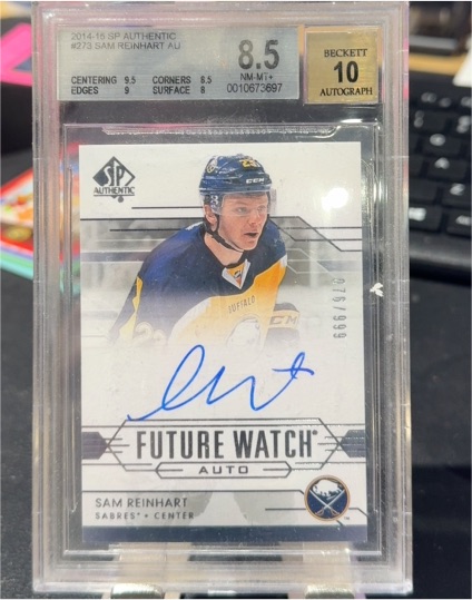2014-15 SP Authentic #273 Sam Reinhart Future Watch Auto — front