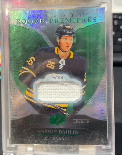 2018-19 UD Trilogy Rookie Premieres #81 Rasmus Dahlin — front