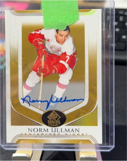 2020-21 UD SP Signature Edition Gold Auto #44 Norm Ullman — front