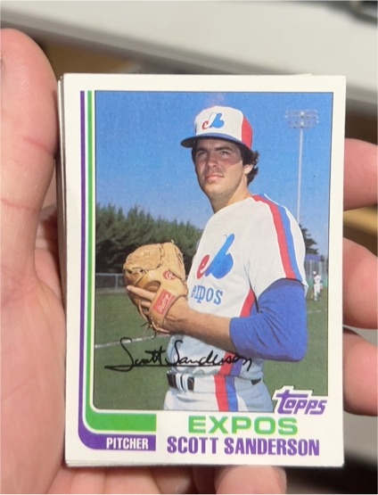 1982 Topps #7 Scott Sanderson — front