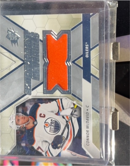 2020-21 SPx Extravagant Materials #EM-CM Connor McDavid — front