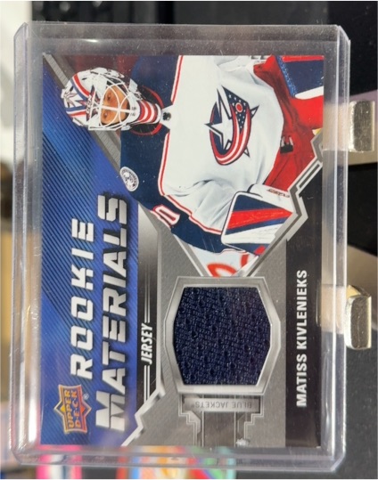 2020-21 Upper Deck Rookie Materials #RM-KI Matiss Kivlenieks — front
