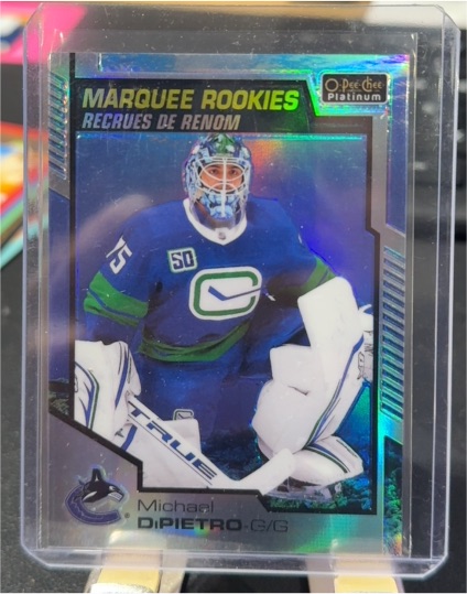 2020-21 O-Pee-Chee Platinum #172 Michael DiPietro Marquee Rookies — front