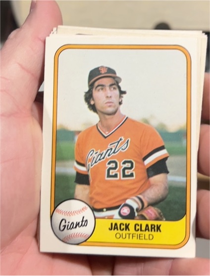 1981 Fleer #433 Jack Clark — front