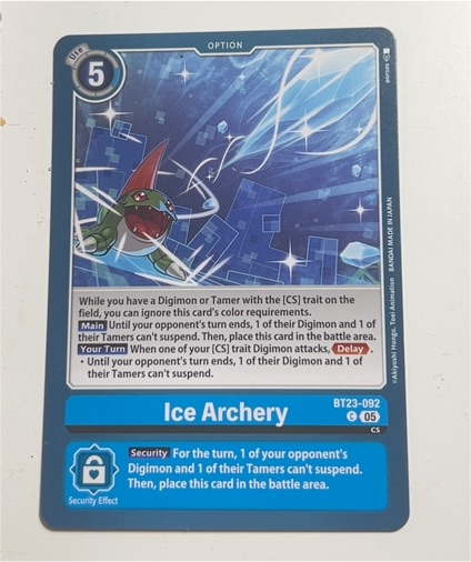 Digimon Card Game BT23-092 Ice Archery — front
