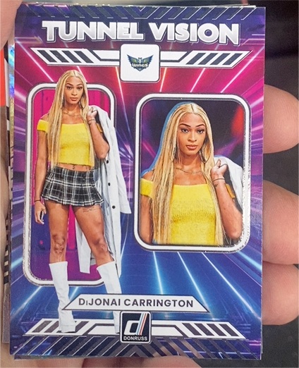 2025 Donruss WNBA #5 DiJonai Carrington Tunnel Vision — front