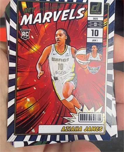 2025 Panini Donruss WNBA #18 Aziaha James Net Marvels — front