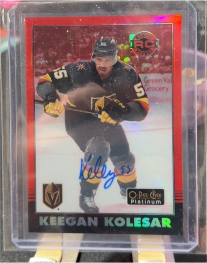 2020-21 O-Pee-Chee Platinum #R-KE Keegan Kolesar — front