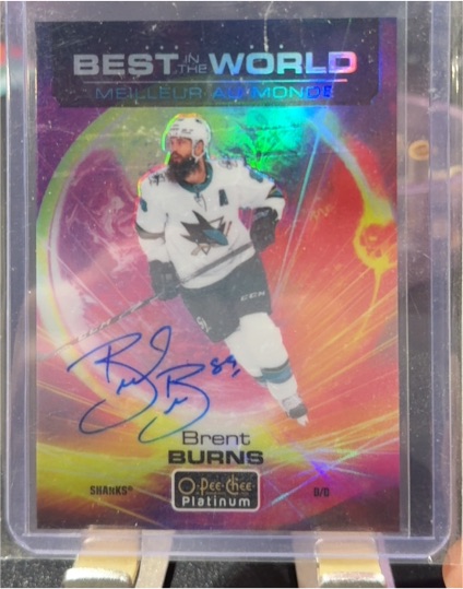 2020-21 O-Pee-Chee Platinum #BW-8 Brent Burns Best In The World — front