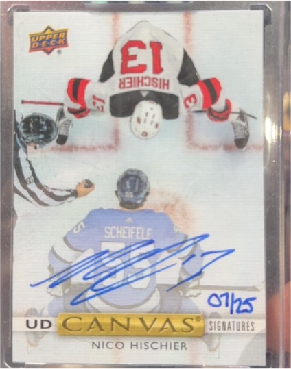 2020-21 Upper Deck Canvas #C1 Nico Hischier — front