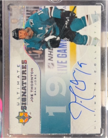 1999-00 Upper Deck Ultimate Signatures #U-96 Joe Thornton — front