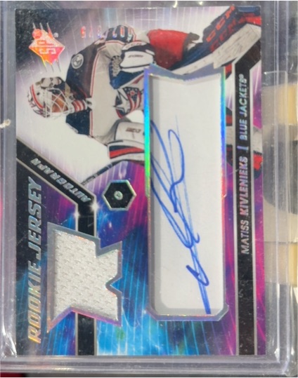 2020-21 Upper Deck SPx Rookie Jersey AUTO #RJ-MK Matiss Kivlenieks — front