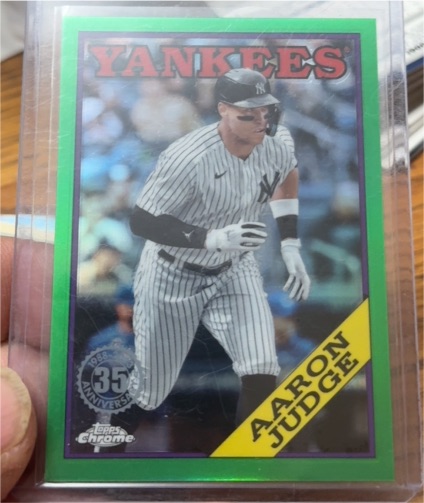 2023 Topps Chrome Update 1988 Topps 35th Anniversary #88CU-1 Aaron Judge — front